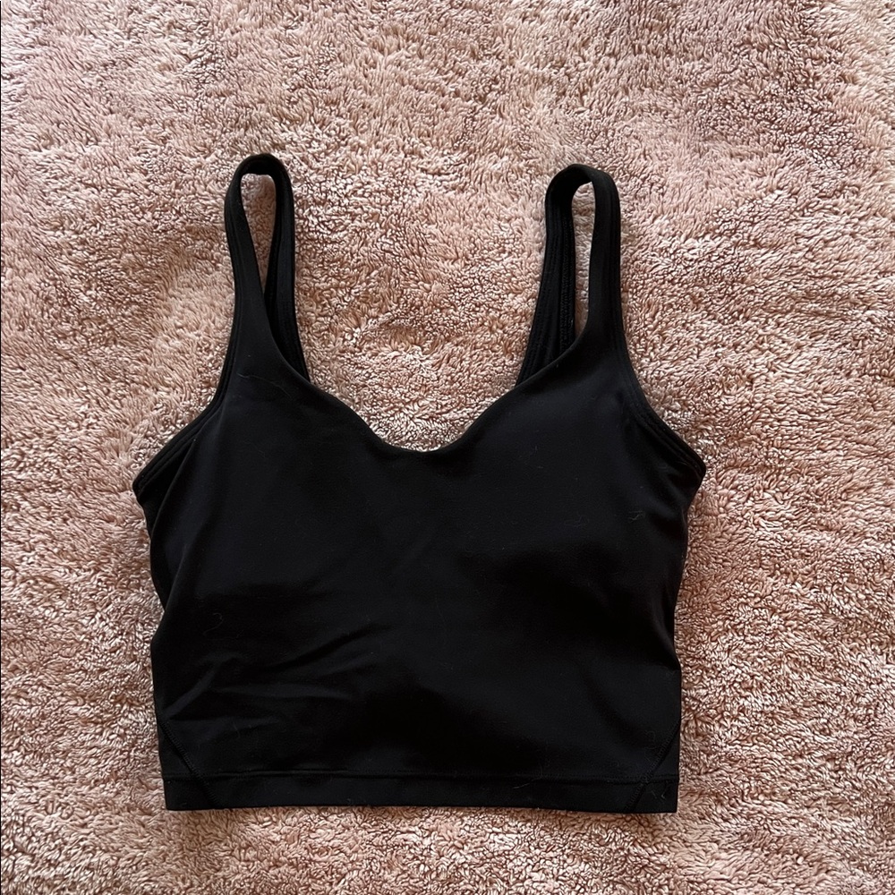 Black Women's Seamless Crop Bralette - Classic Comfort